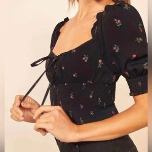 Reformation crop tops size 8